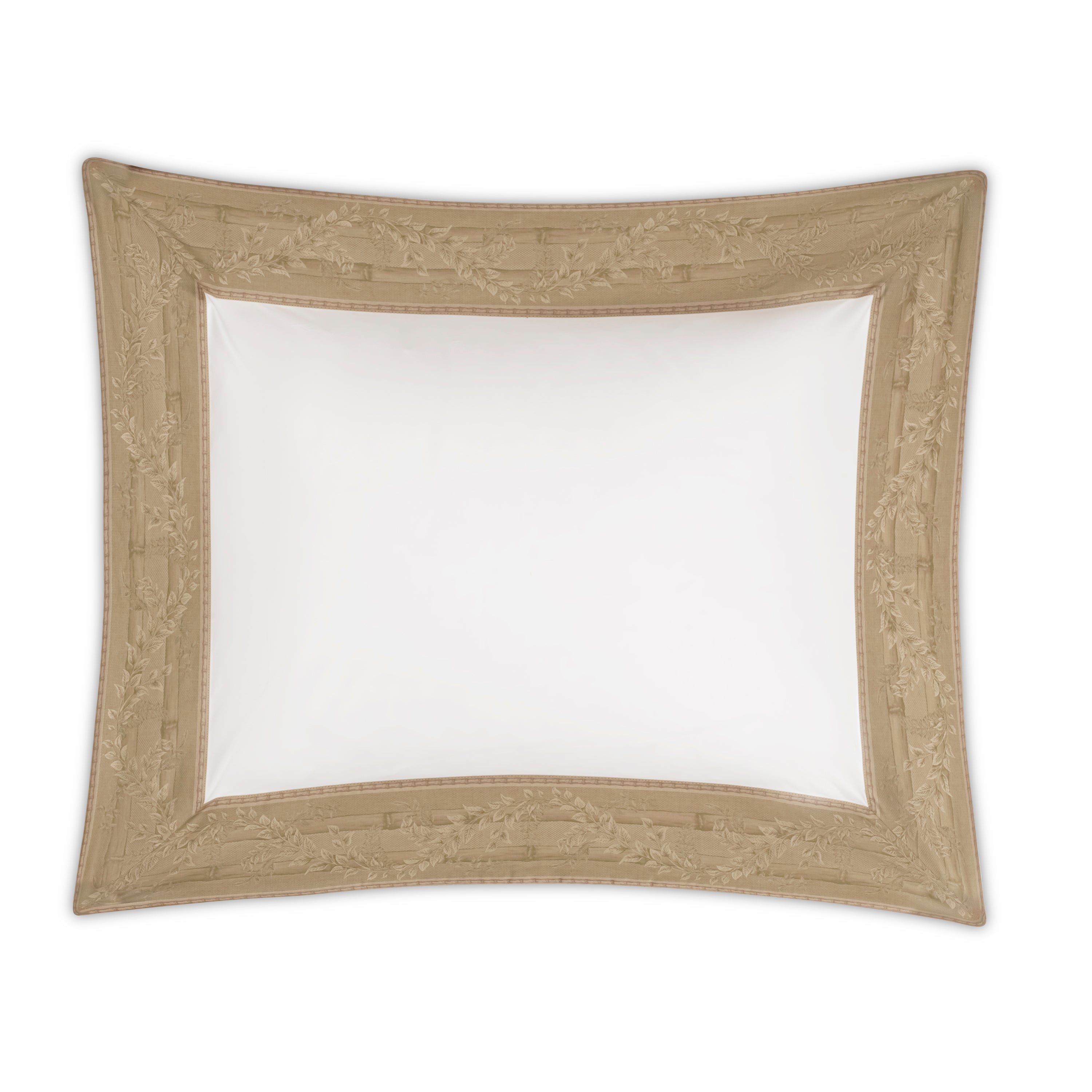 Bamboo Sham Set with Floral Border