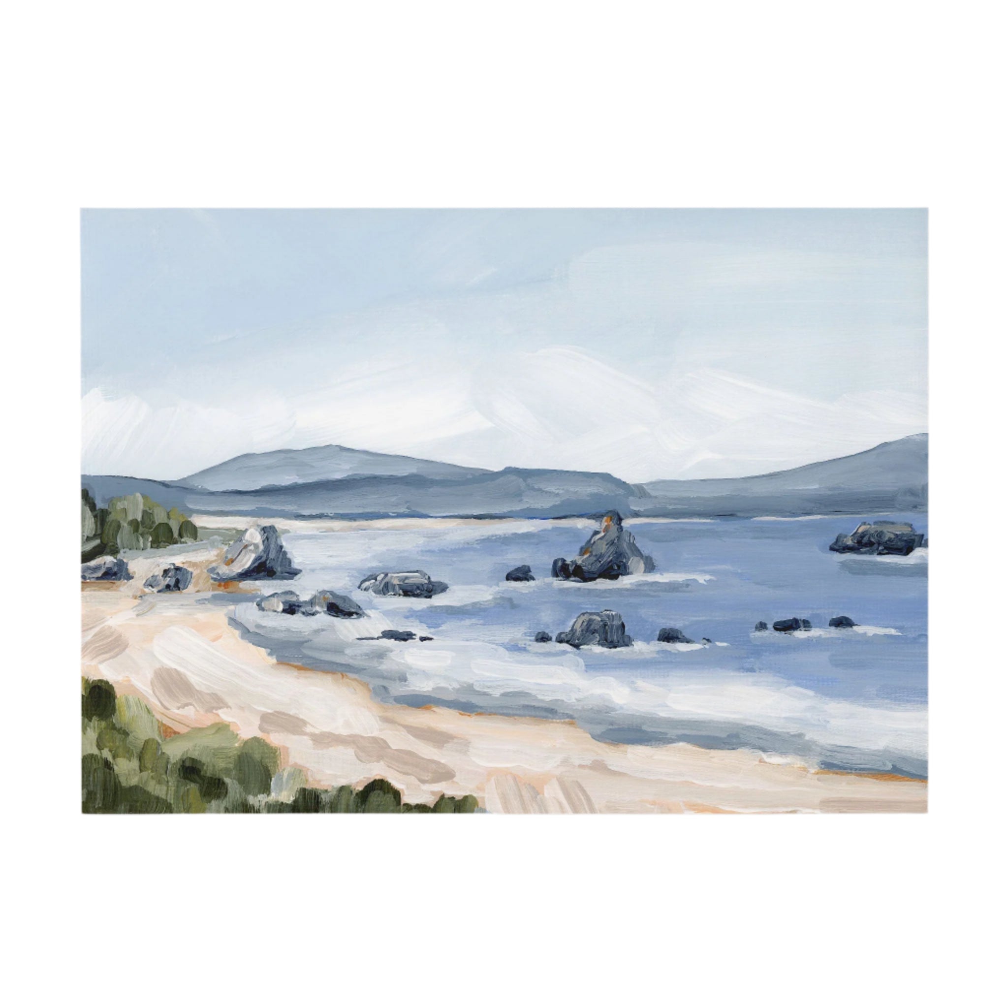 "Battle Rock Beach" Art Print