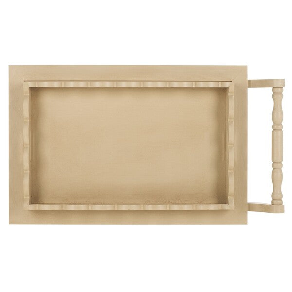 Haven 3 Tier Wood Dining Cart in Natural