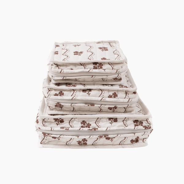 Beatrice Chocolate Floral Stacking Travel Set