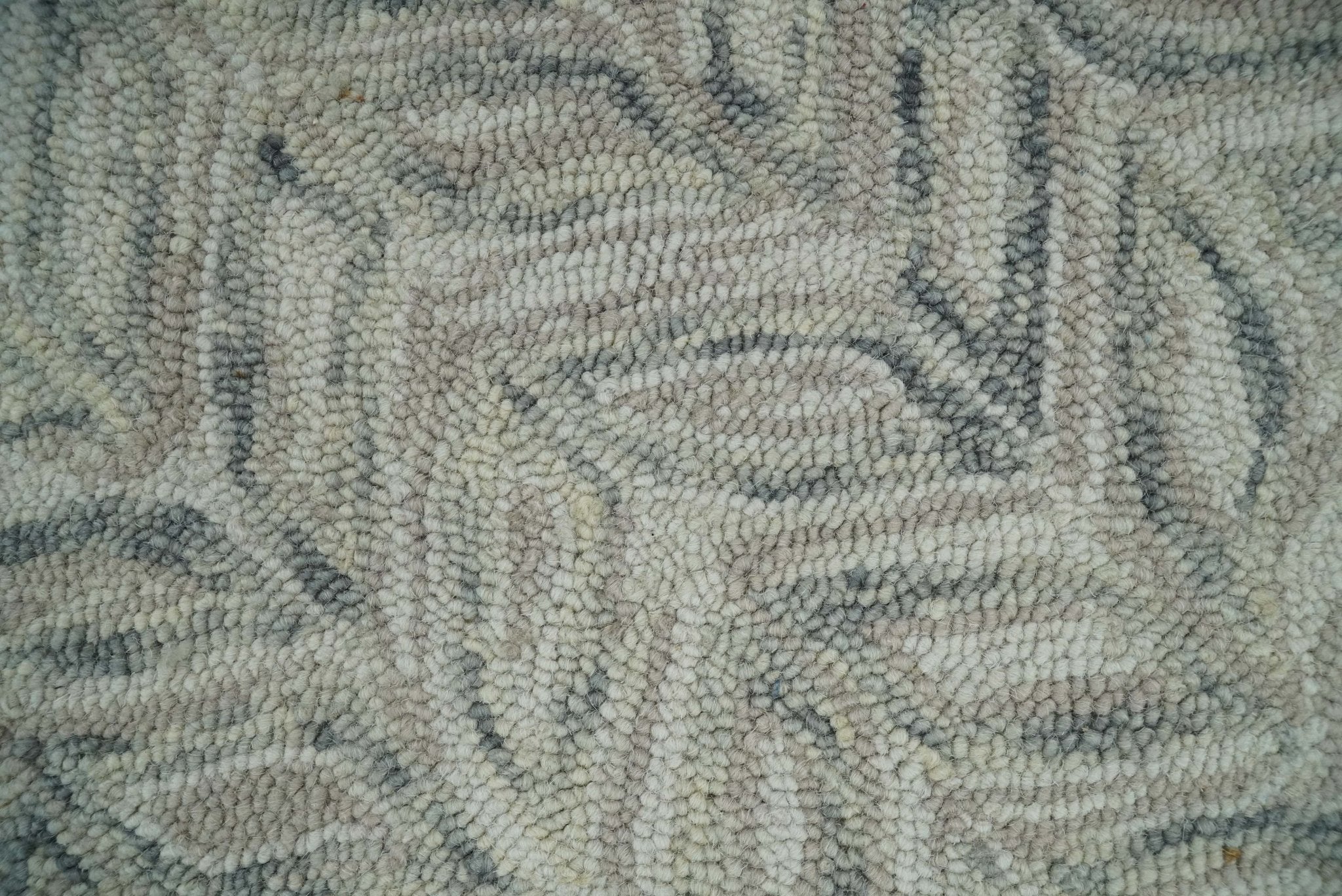 Beige and Silver 6x9, 8x10, 9x12 Hand Tufted Modern Scandinavian Wool Loop Rug | ALCH1M - The Rug Decor