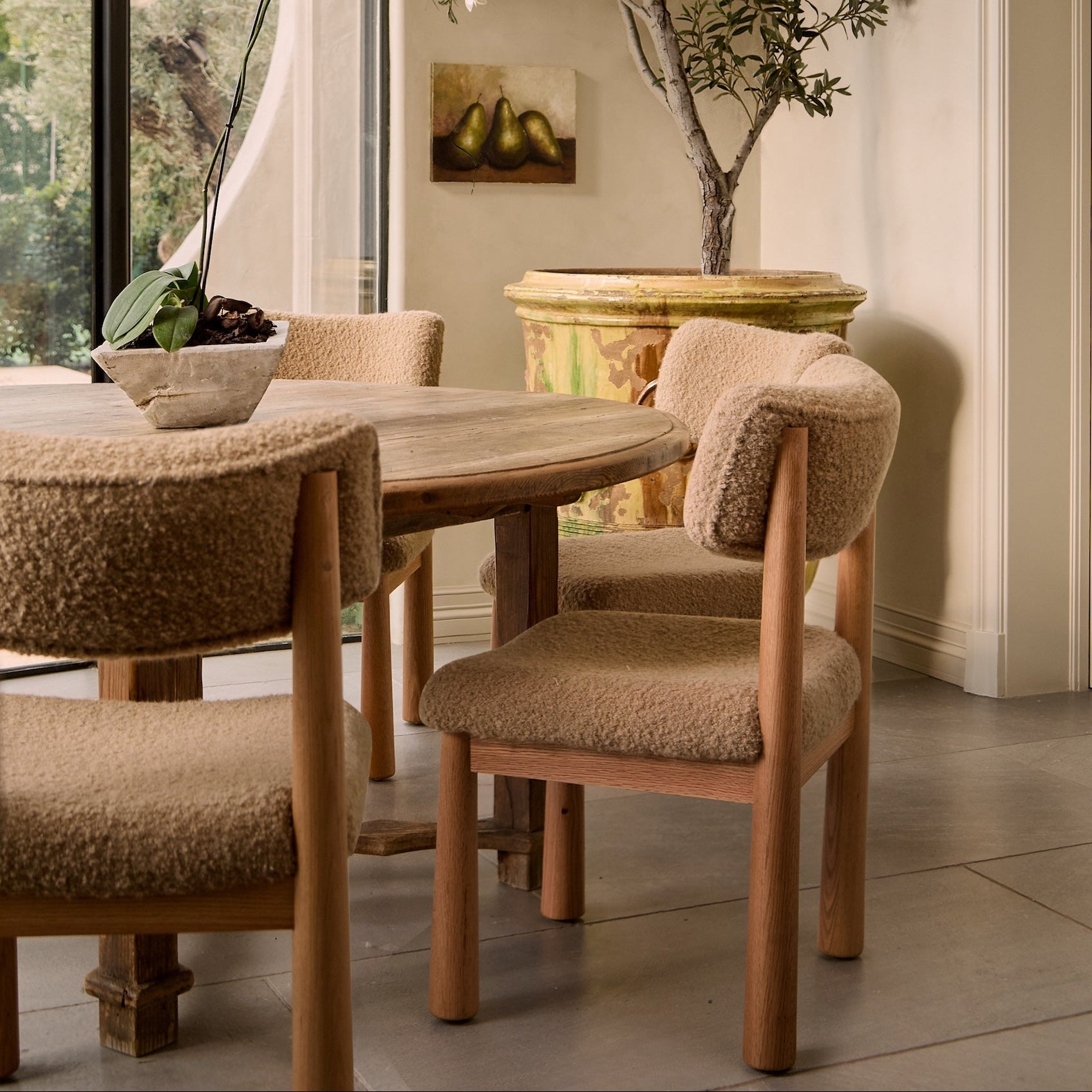 Charlie Dining Chair - Camel Boucle