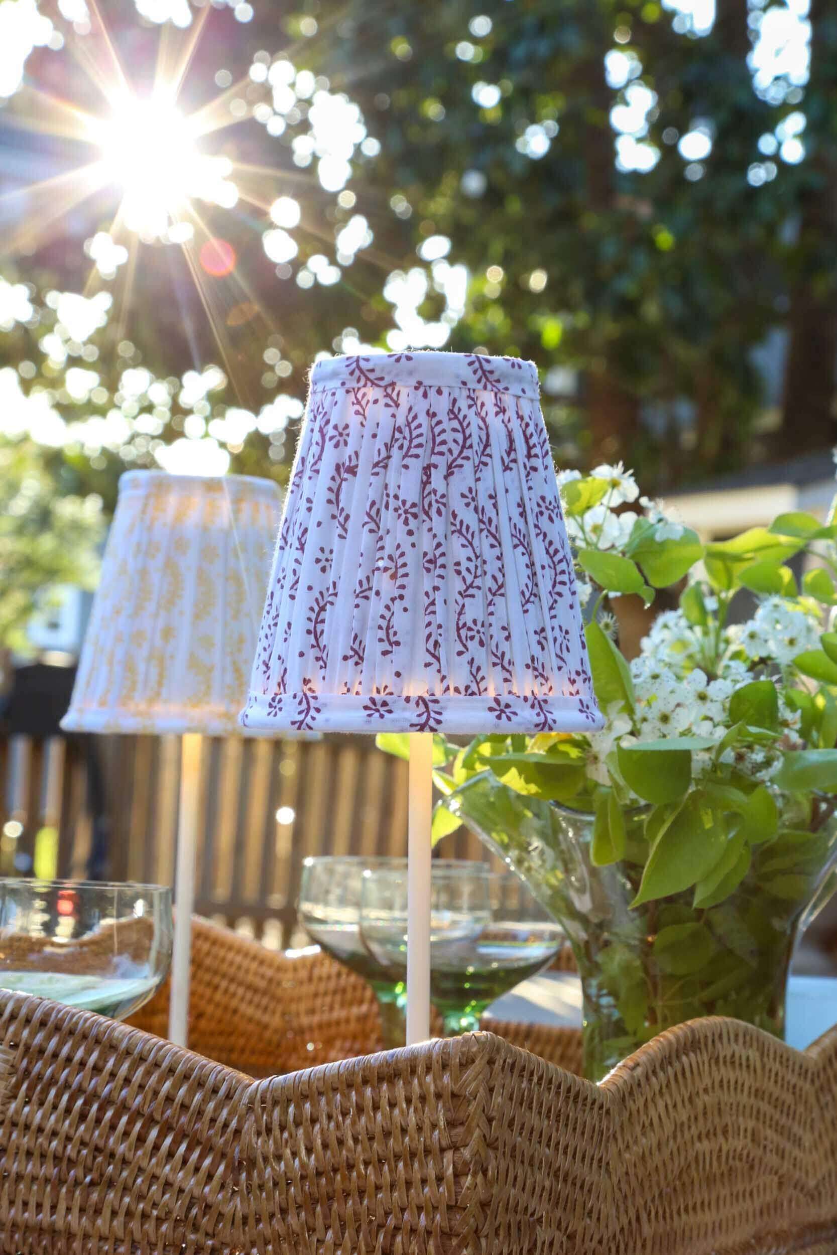 Honeysuckle Shade for Cordless Lamps
