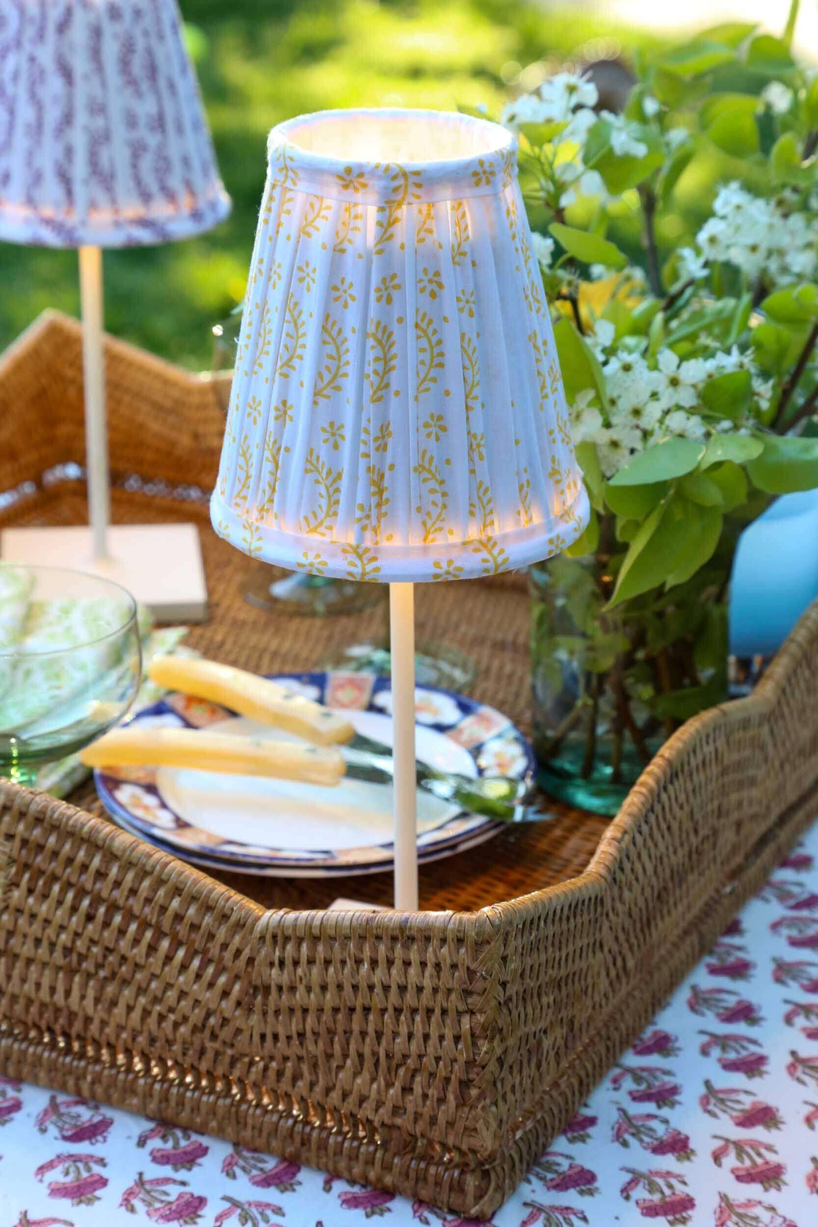 Honeysuckle Shade for Cordless Lamps
