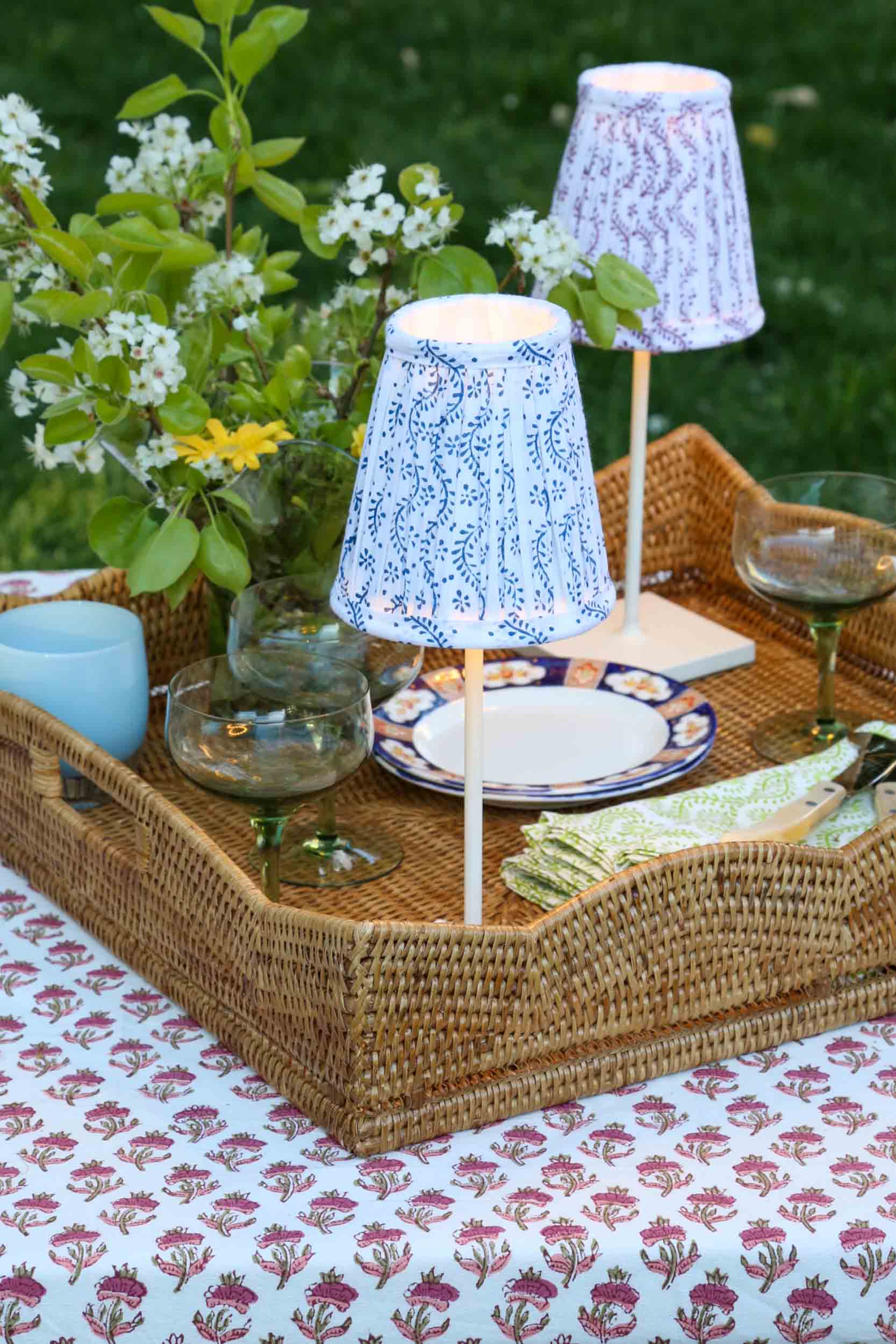 Honeysuckle Shade for Cordless Lamps