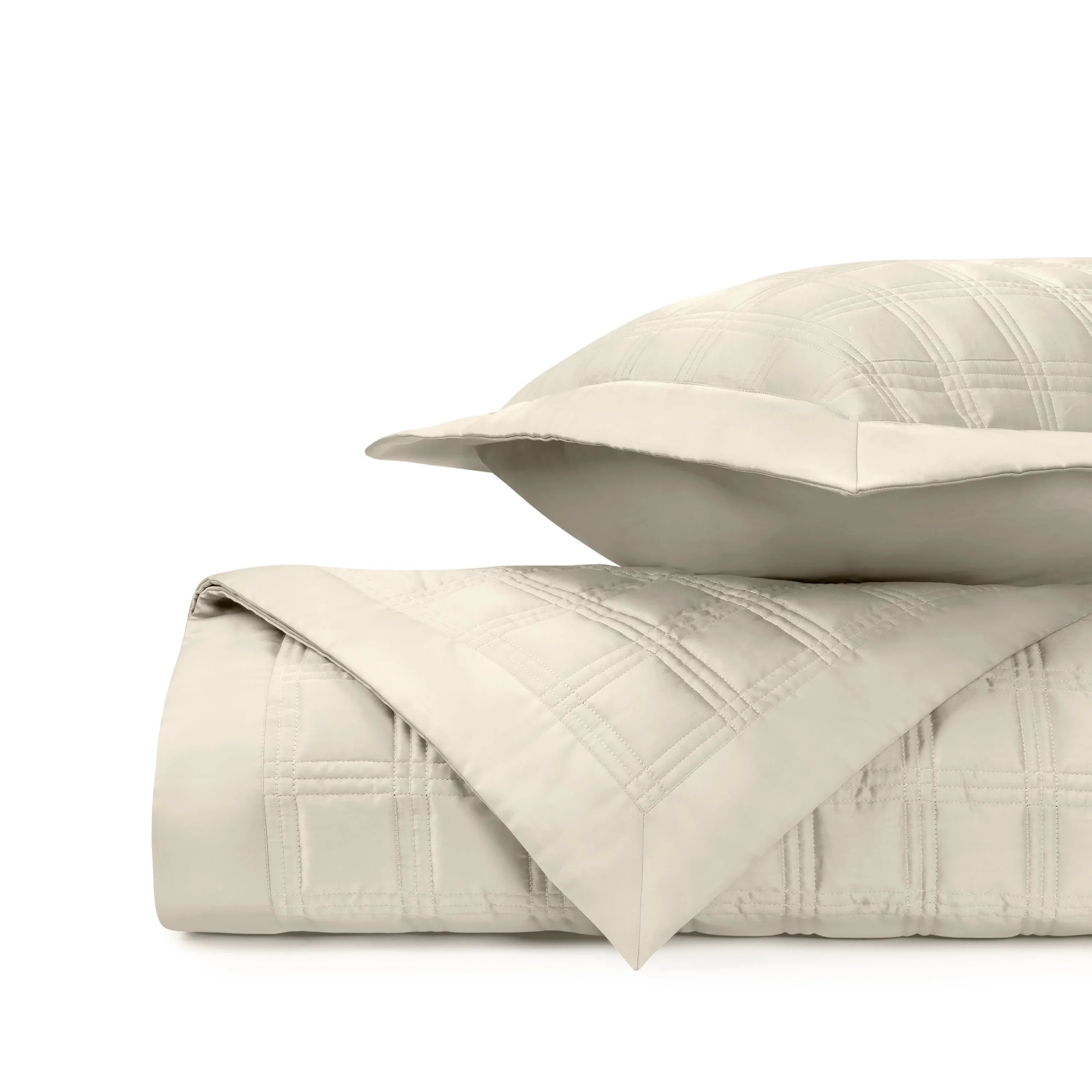 Block Quilted Coverlet Set - The Mayfair Hall