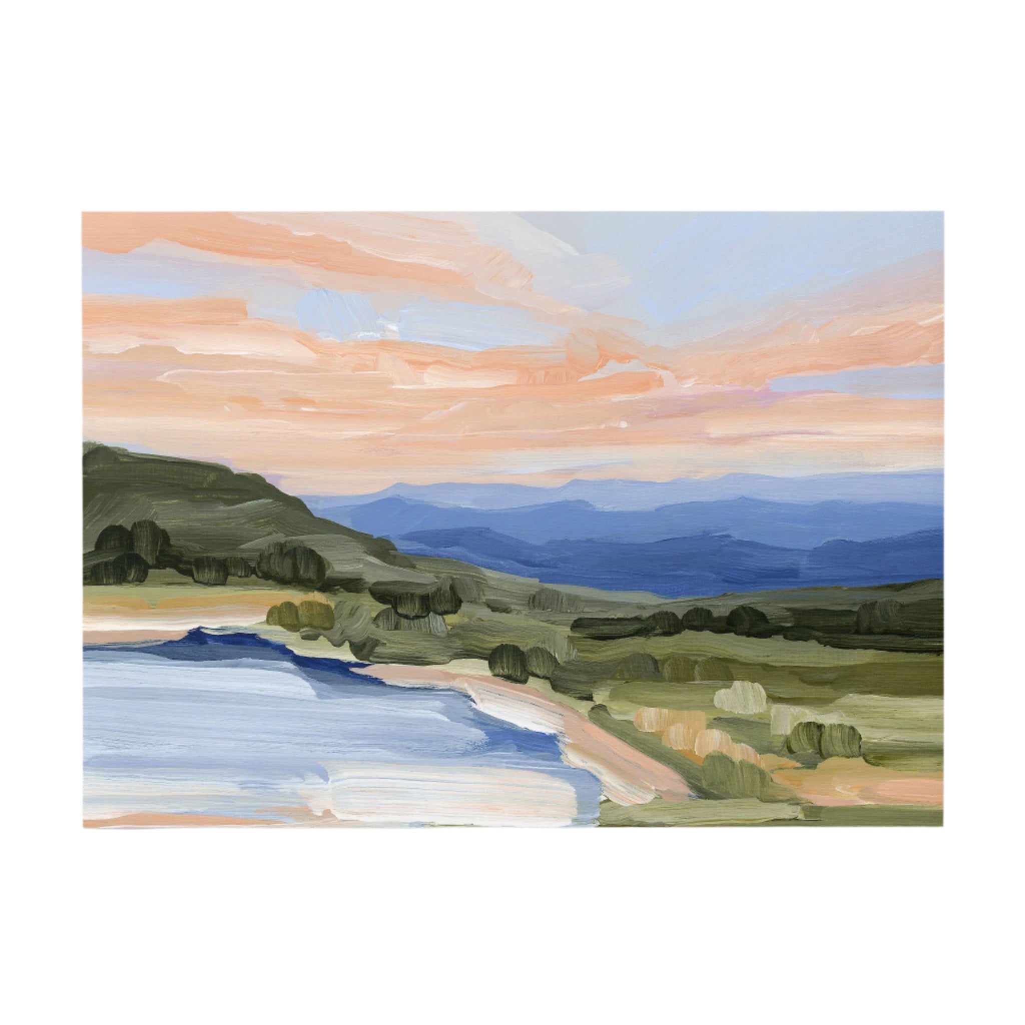 "Blue Lake" Art Print