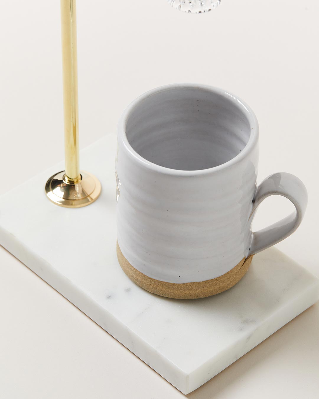 Brass and Marble Pour Over Stand