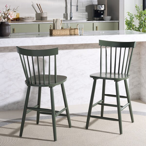 Providence Counter Stool in Dusty Green (Set of 2)