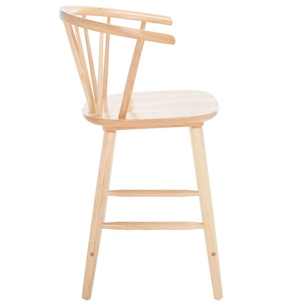 Blanchard Counter Stool in Natural with Backrest (Set of 2)