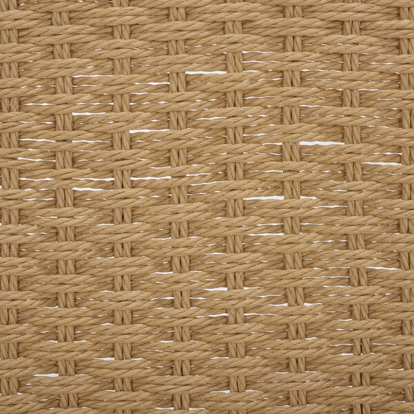 Dutton Counter Stool in Natural and Black with Woven Paper Cord Seat