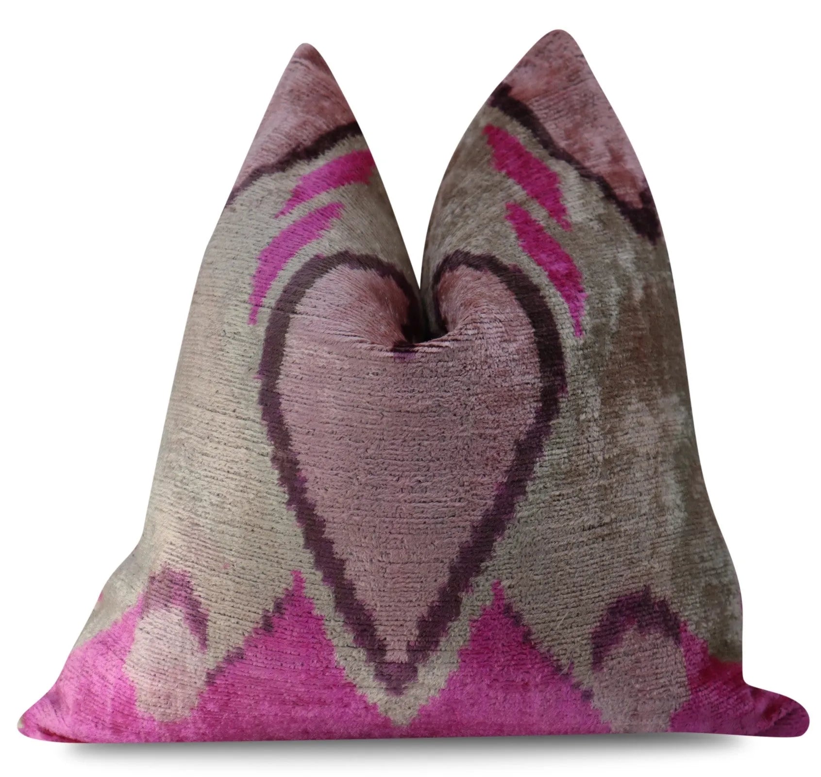 Canvello Handmade Decorative Throw Pillow with Down Filled Cushion Insert