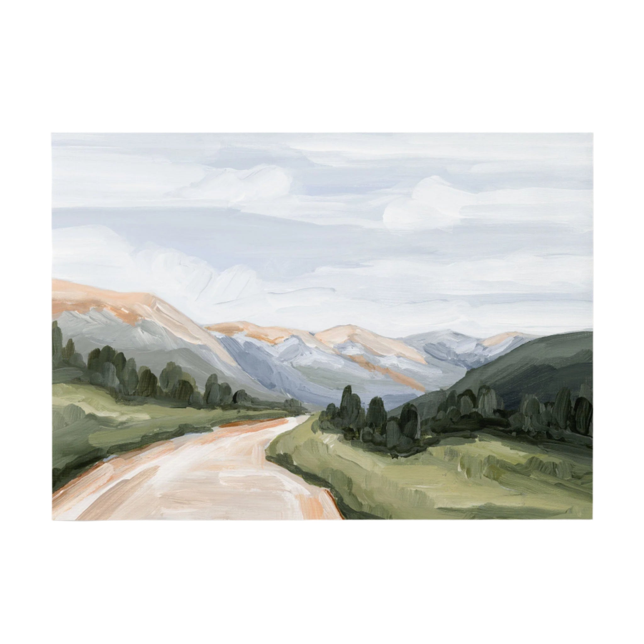 "Canyon Ridge Road I" Art Print
