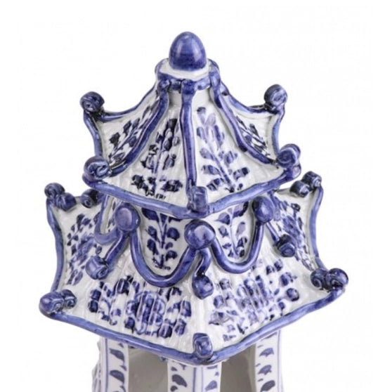 Beautiful Decorative Blue/White Pagoda - The Mayfair Hall