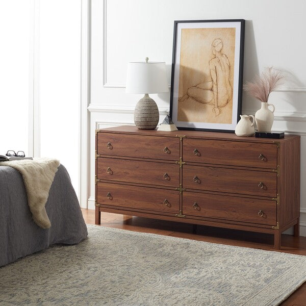 Galio 6 Drawer Chest in Walnut