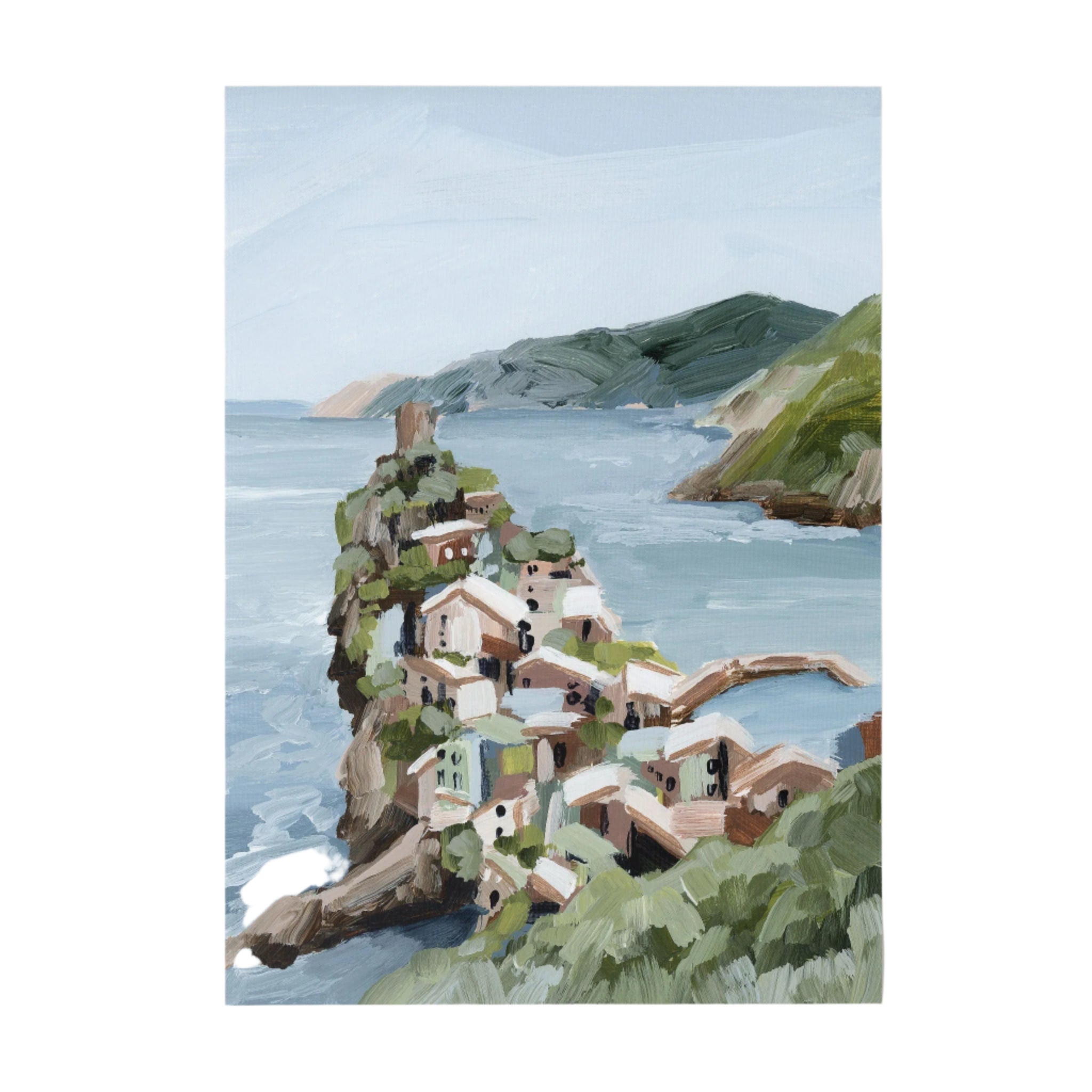 "Cliffs of Vernazza" Art Print