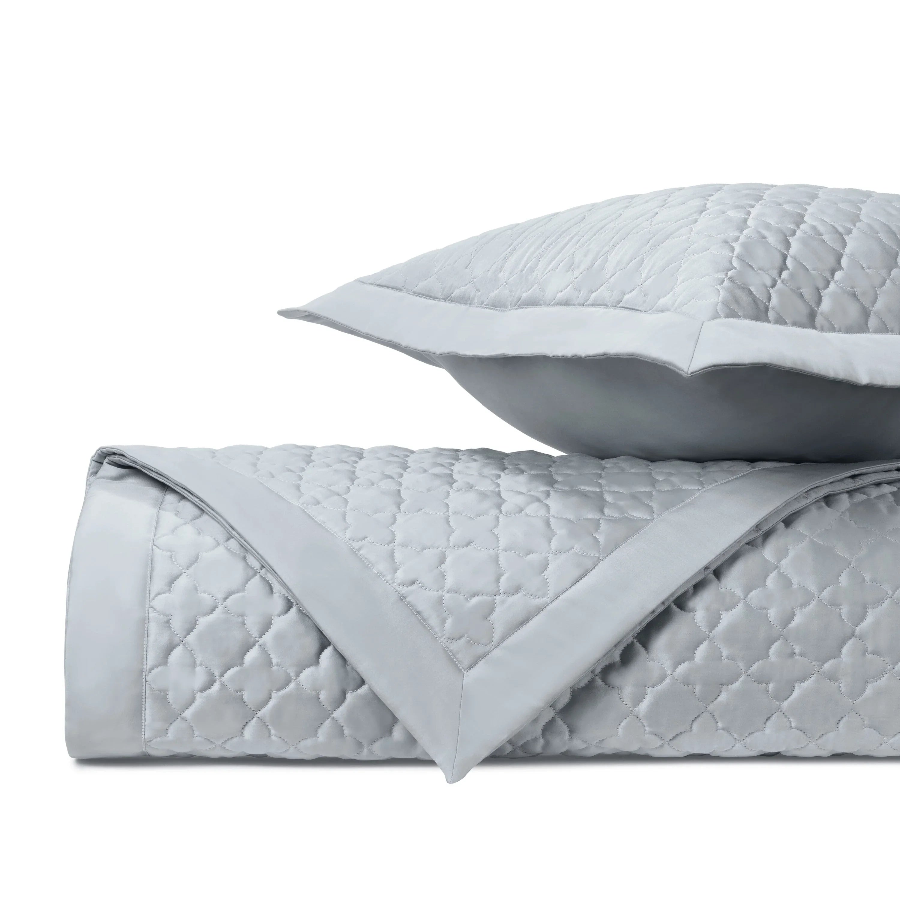 Clover Quilted Coverlet (Euro) Set - The Mayfair Hall