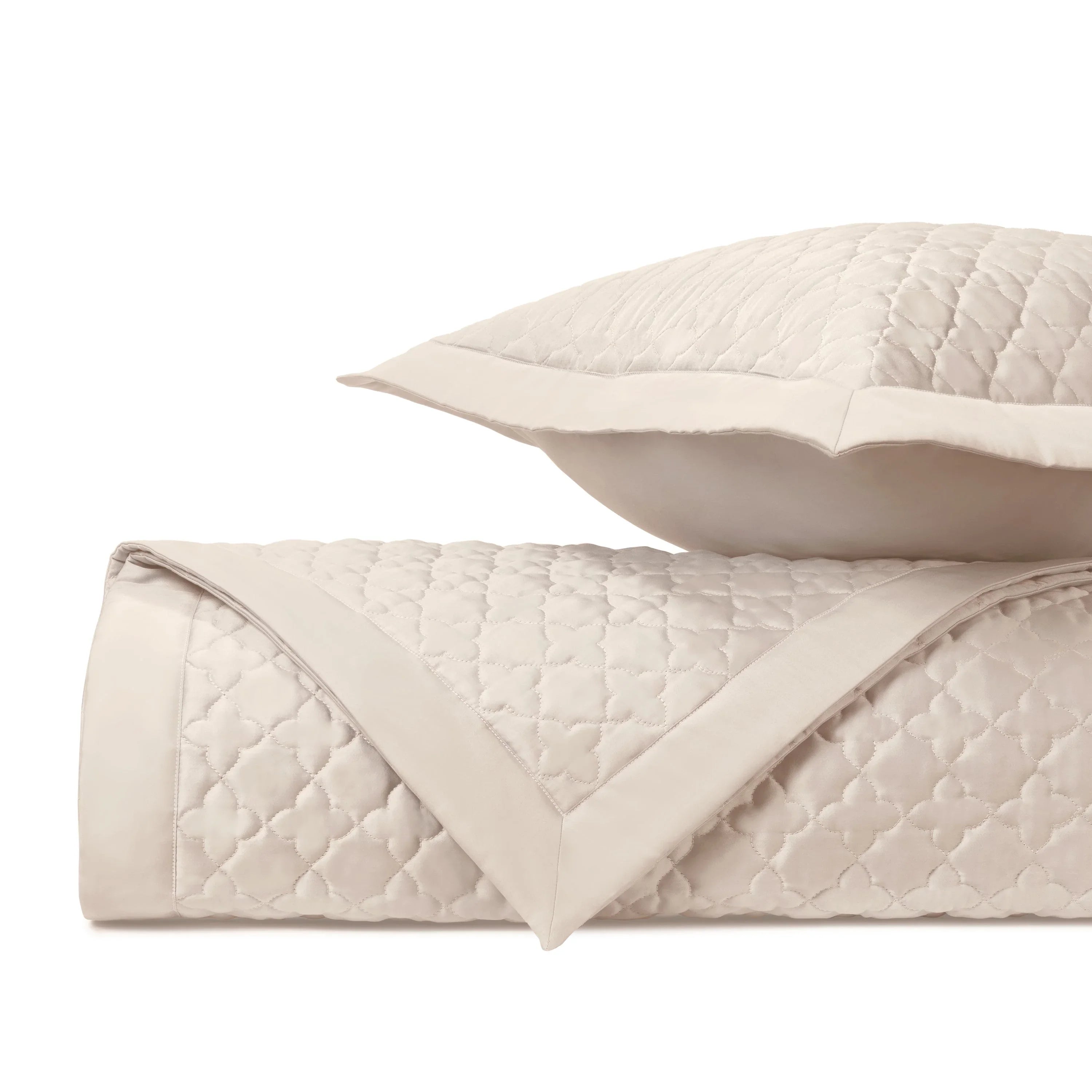 Clover Quilted Coverlet (Euro) Set - The Mayfair Hall