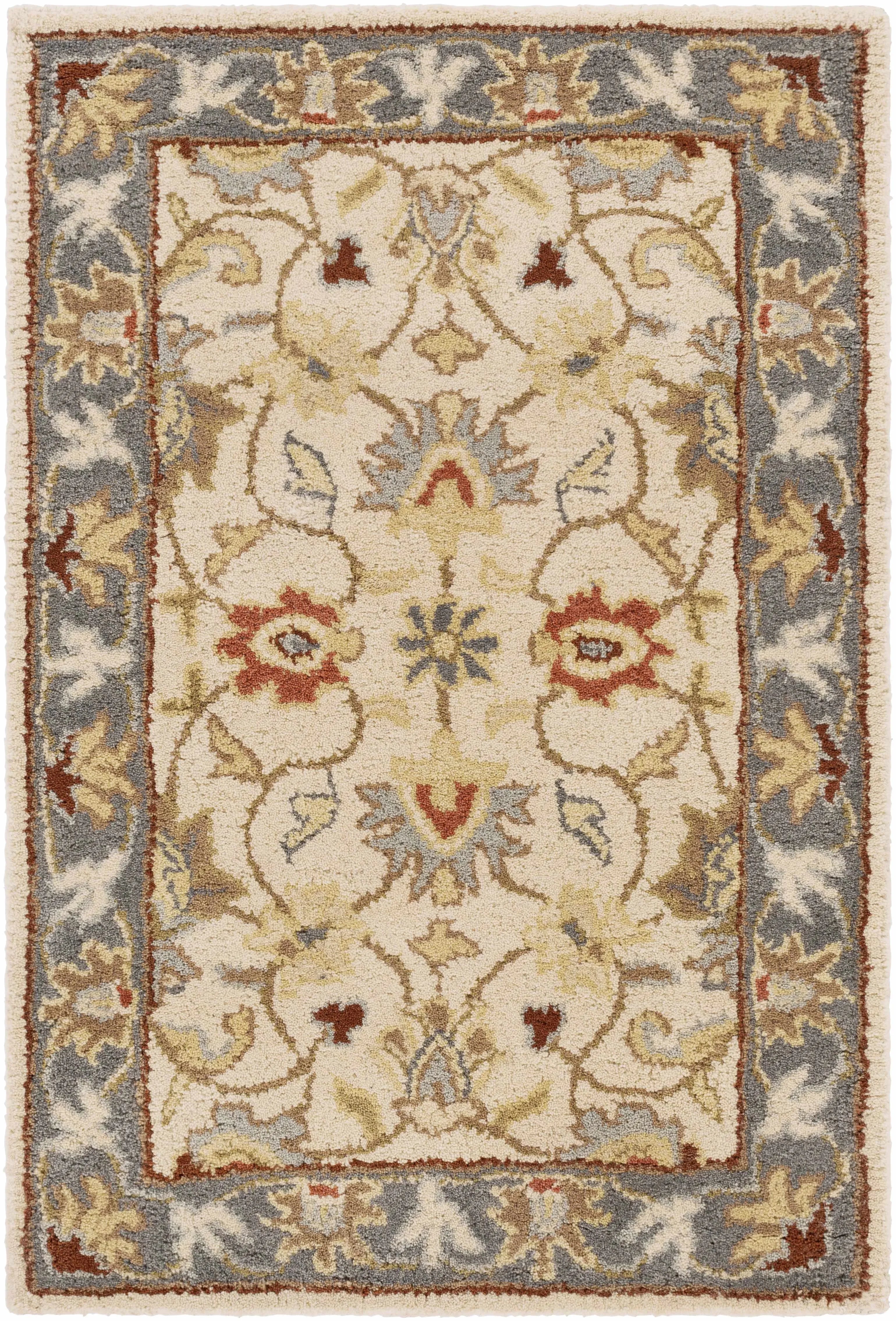 Cherryfield Wool Rug in Yellow and Sage