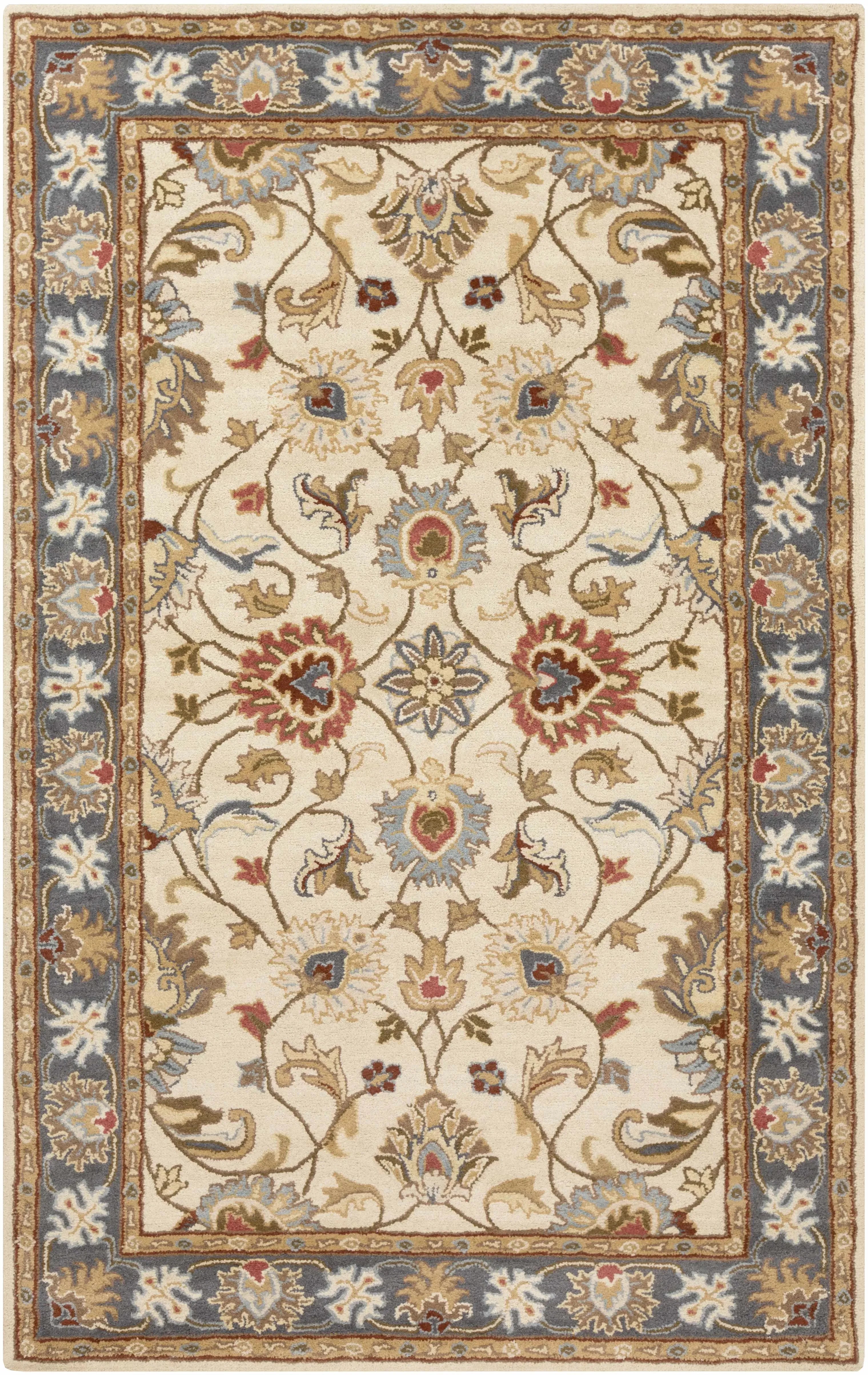 Cherryfield Wool Rug in Yellow and Sage