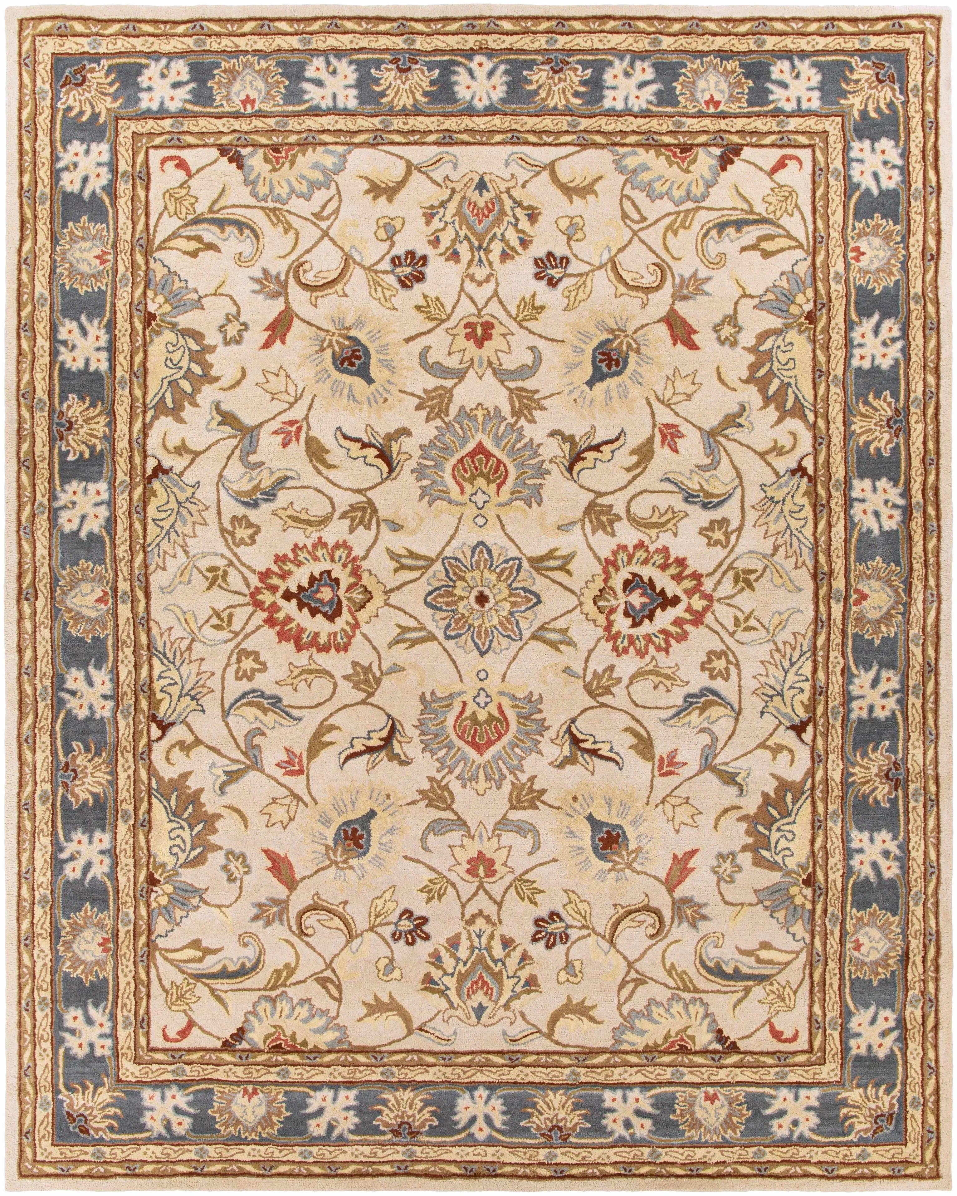 Cherryfield Wool Rug in Yellow and Sage