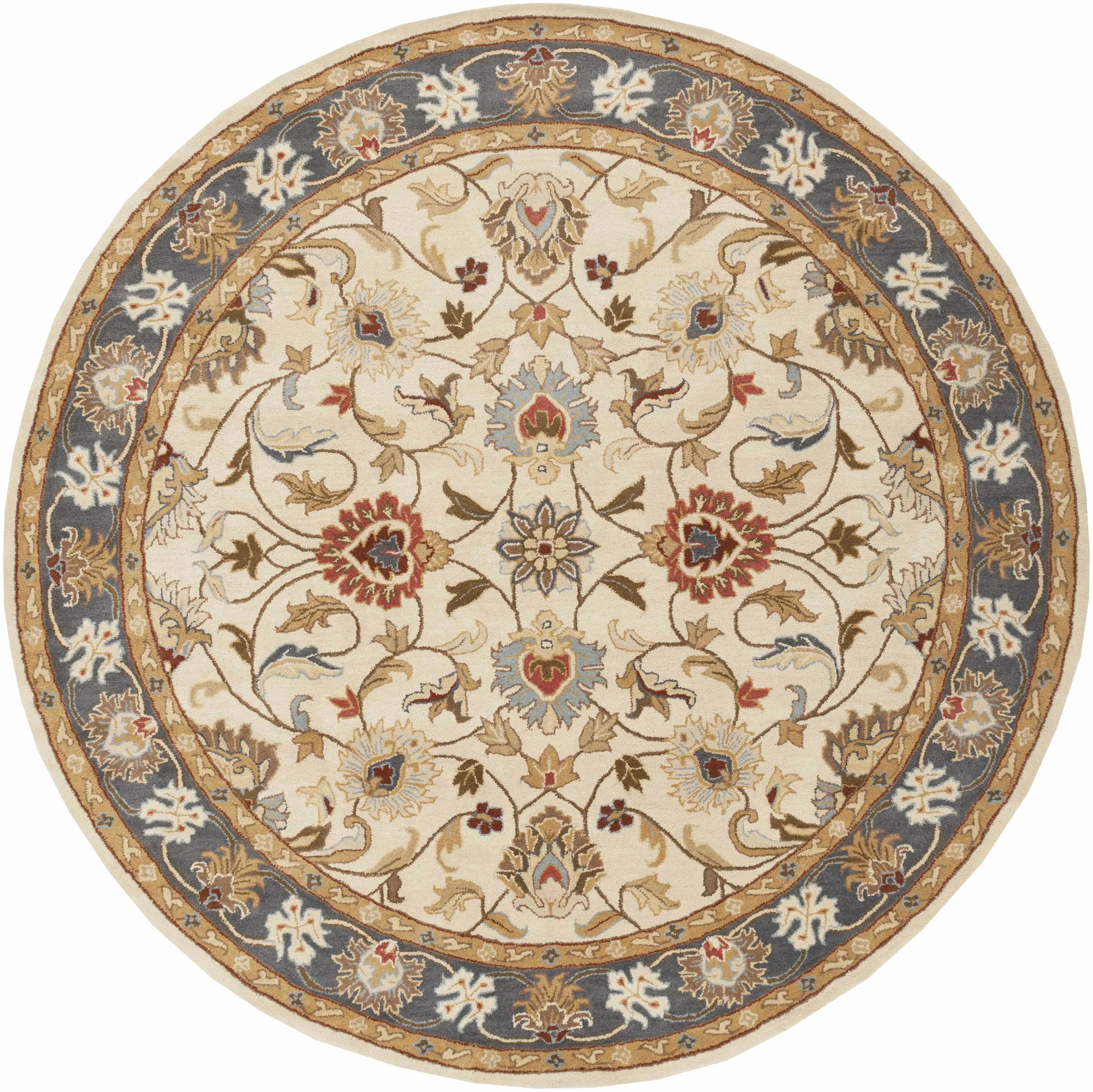 Cherryfield Wool Rug in Yellow and Sage