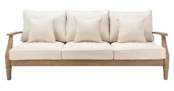 Safavieh Martinique Natural Wood Patio Sofa