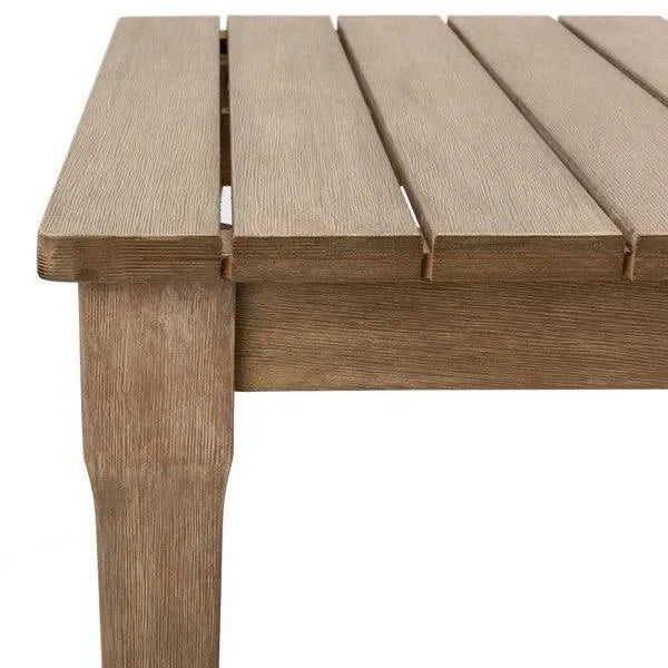 Safavieh Martinique Natural Wood Patio Coffee Table