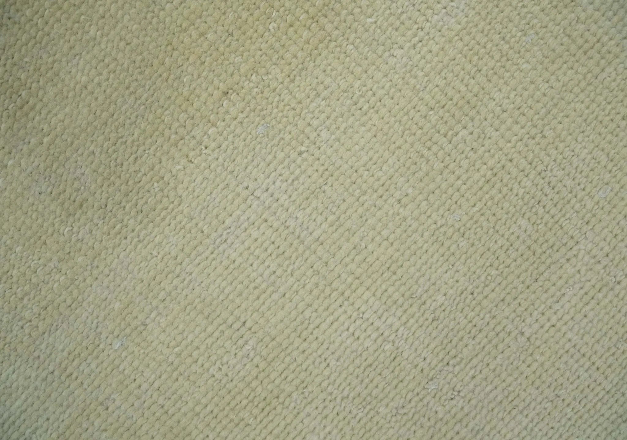 Custom Made Beige Modern Solid Hand knotted wool Area Rug