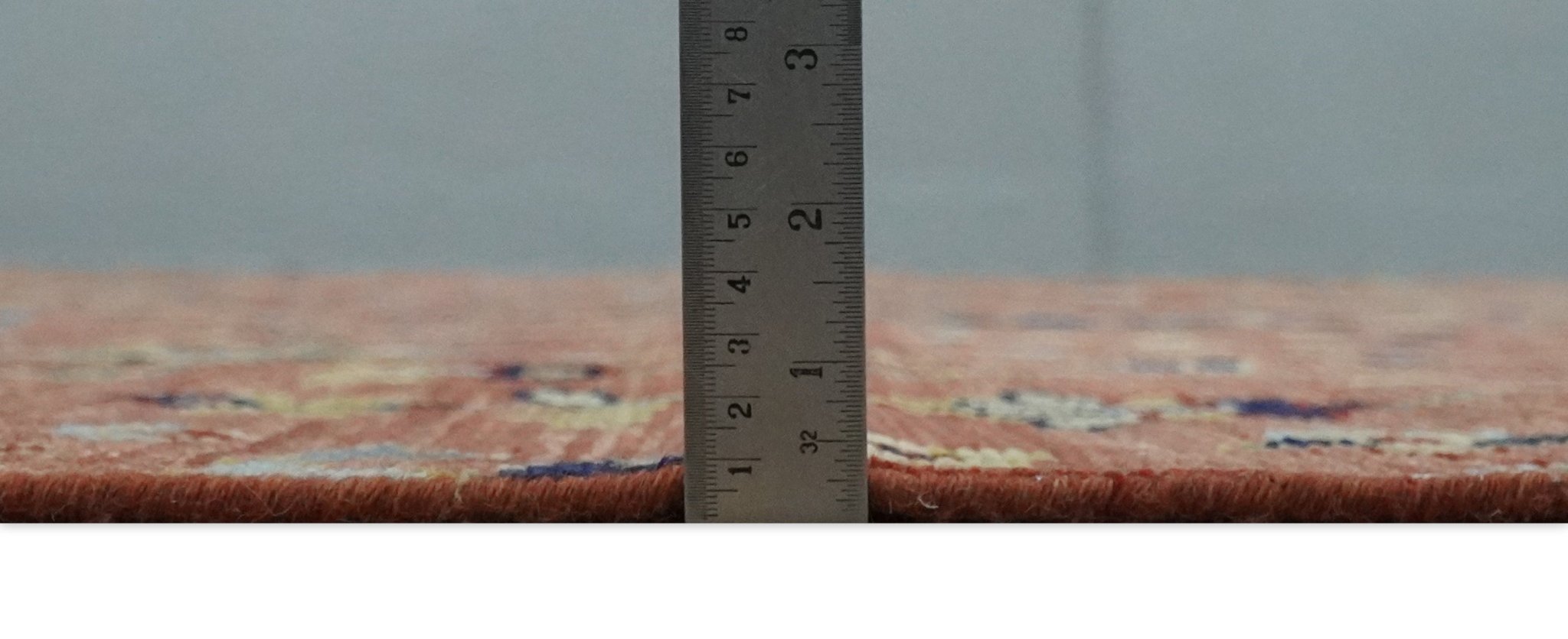 custom Made Hand Knotted Rust and Beige Traditional Turkish Knot Oushak Wool Rug - The Rug Decor