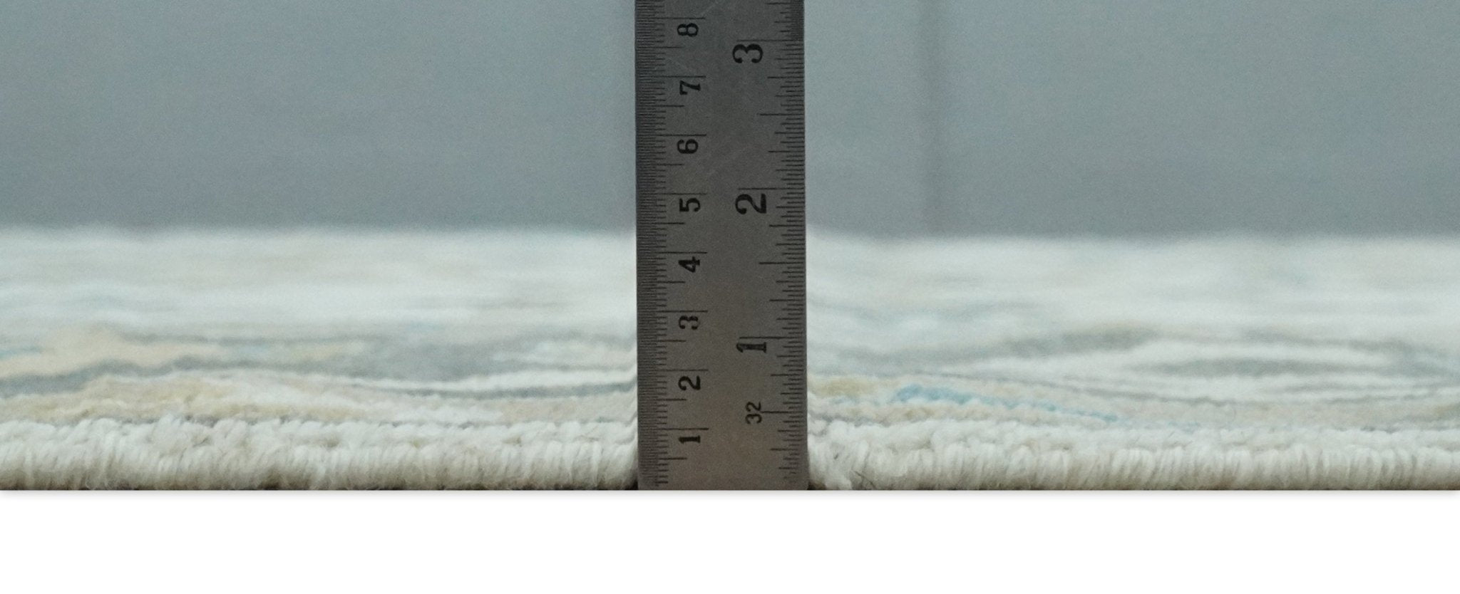 Custom Made Traditional Ivory and Charcoal Hand knotted Oushak Wool Area Rug - The Rug Decor