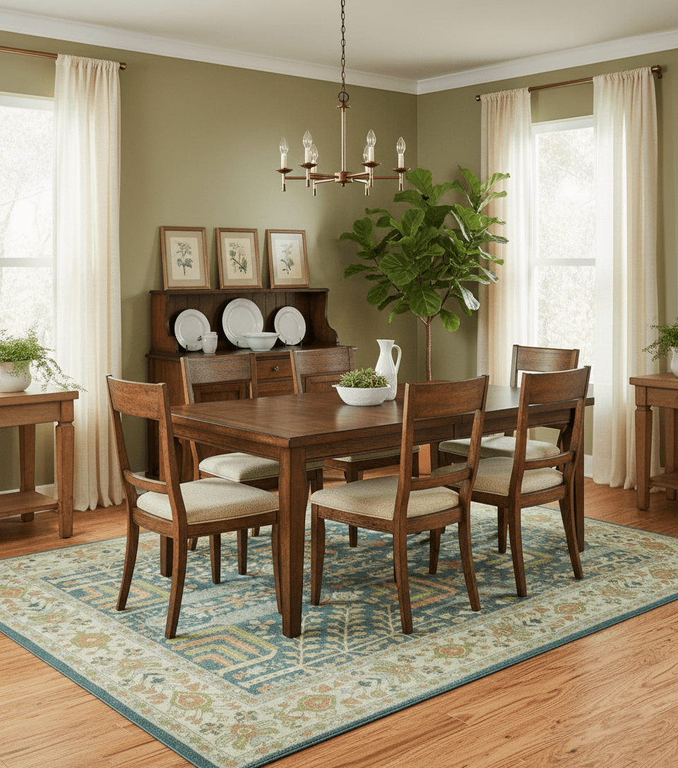 Custom Made Tree of Life Beige And Teal Floral Design Hand Tufted  Wool Area Rug