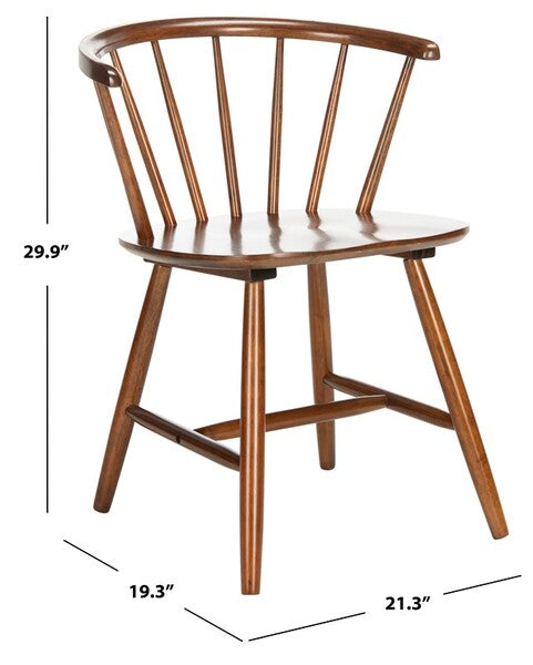 Ceres Spindle Back Dining Chair in Walnut (Set of 2)