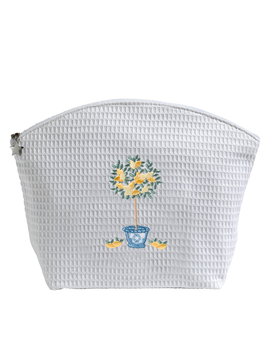 Cosmetic Bag (Large), Lemon Topiary Tree (Yellow) - The Mayfair Hall