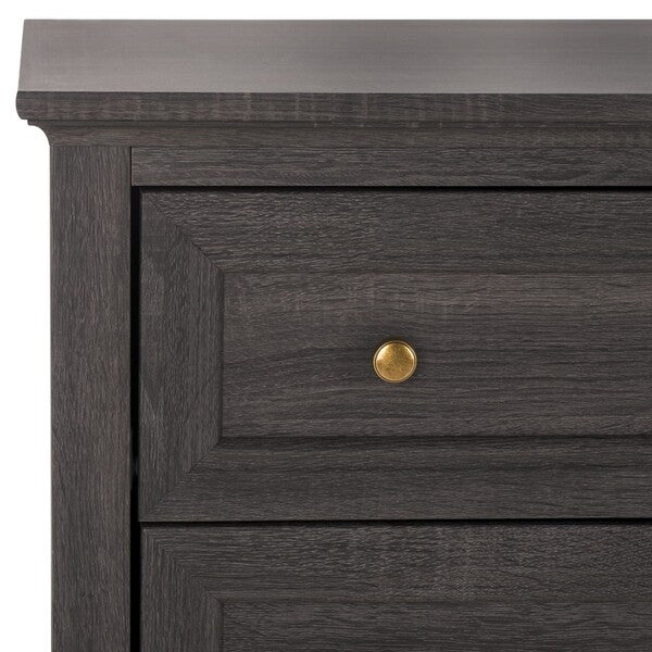 Sondra 6 Drawer Dresser in Distressed Black