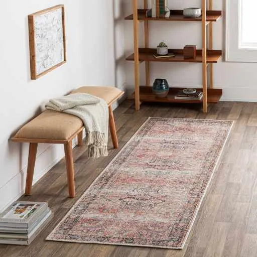 Dunsha Distressed Washable Area Rug - Clearance