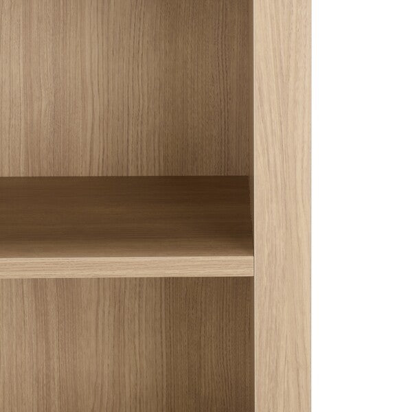 Vero Bookcase in Natural with Fold Desk & Cabinet