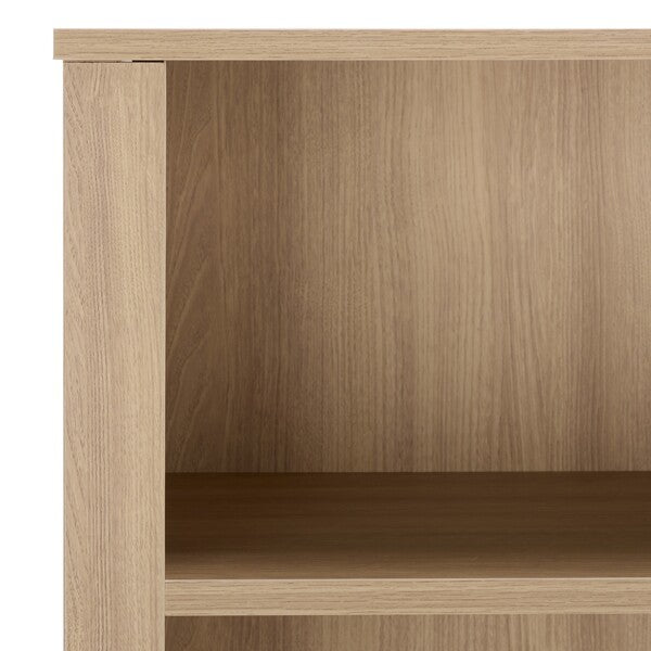 Vero Bookcase in Natural with Fold Desk & Cabinet