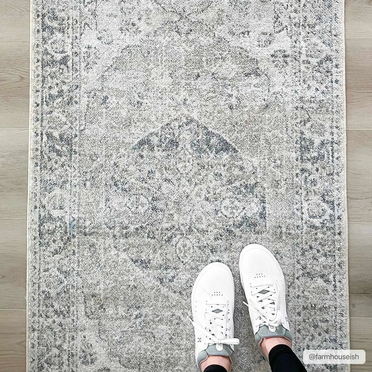 Rudo Blue Washable Area Rug - The Mayfair Hall