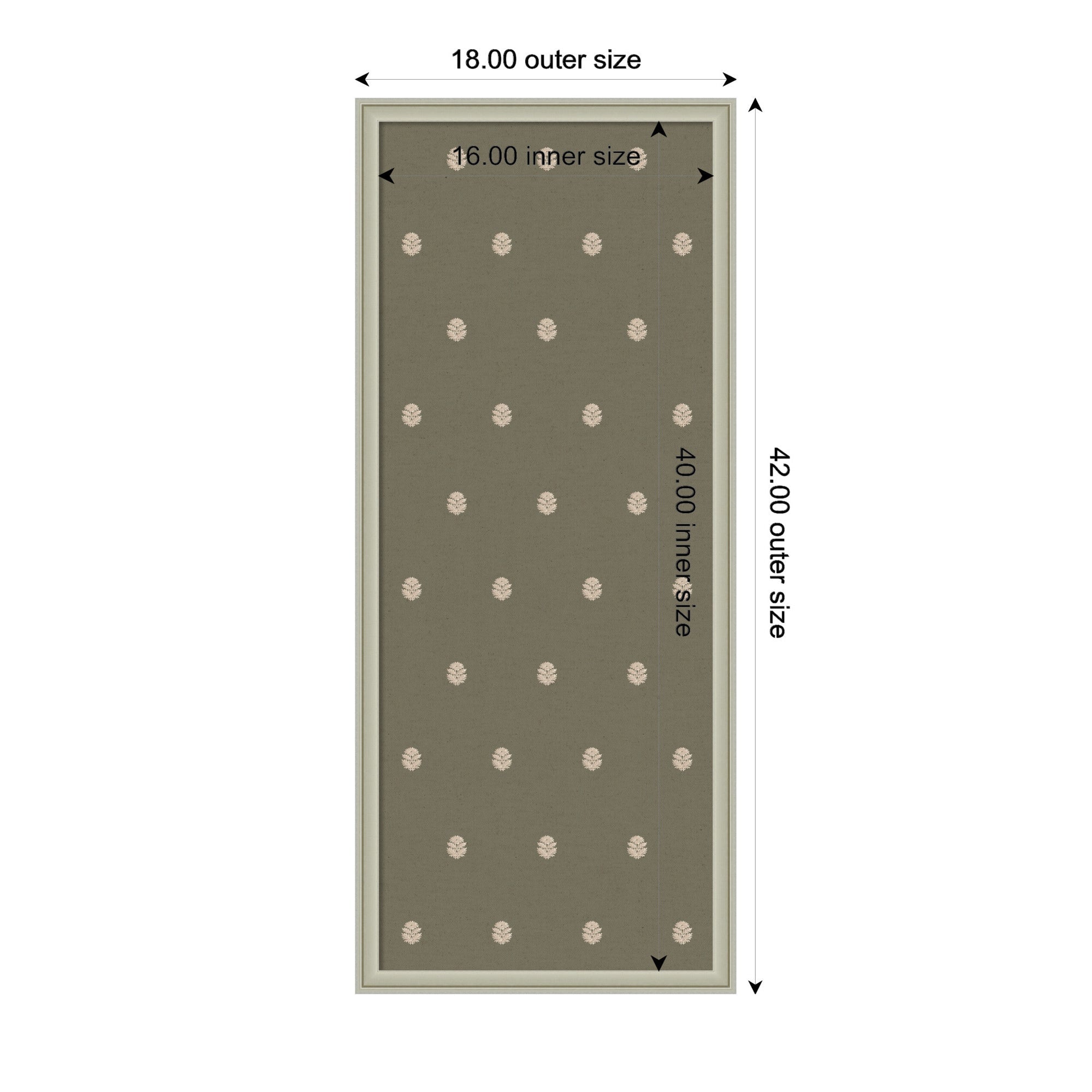 Pinboard Green Botanical Block Print