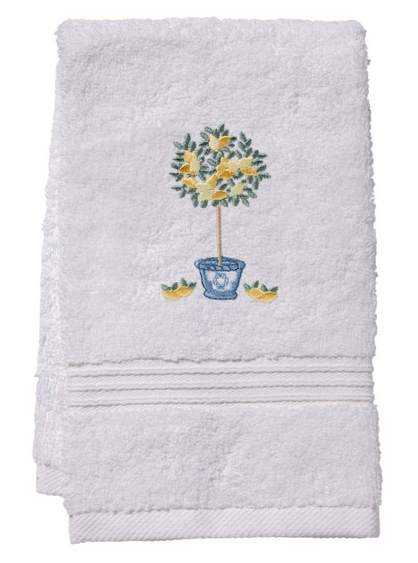 Guest Towel, Terry, Lemon Topiary Tree (Yellow) - The Mayfair Hall