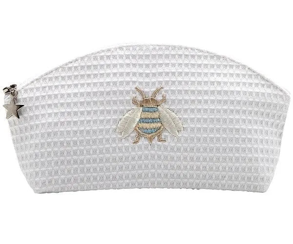 Cosmetic Bag (Small), Napoleon Bee (Duck Egg Blue) - The Mayfair Hall