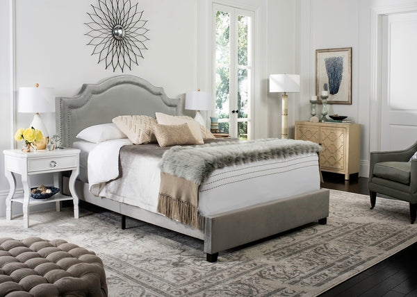 Theron Grey Bed - The Mayfair Hall