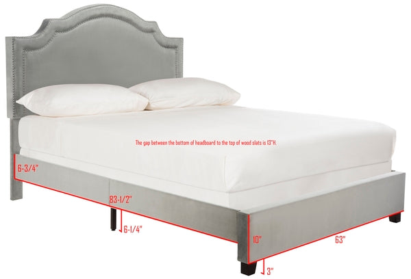 Theron Grey Bed - The Mayfair Hall
