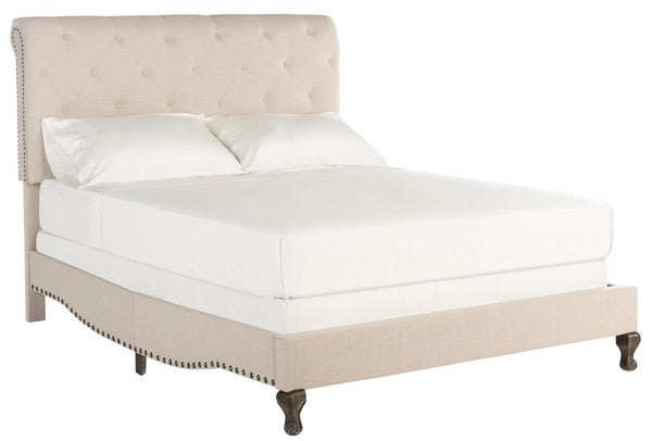 Hathaway Light Beige Bed - The Mayfair Hall