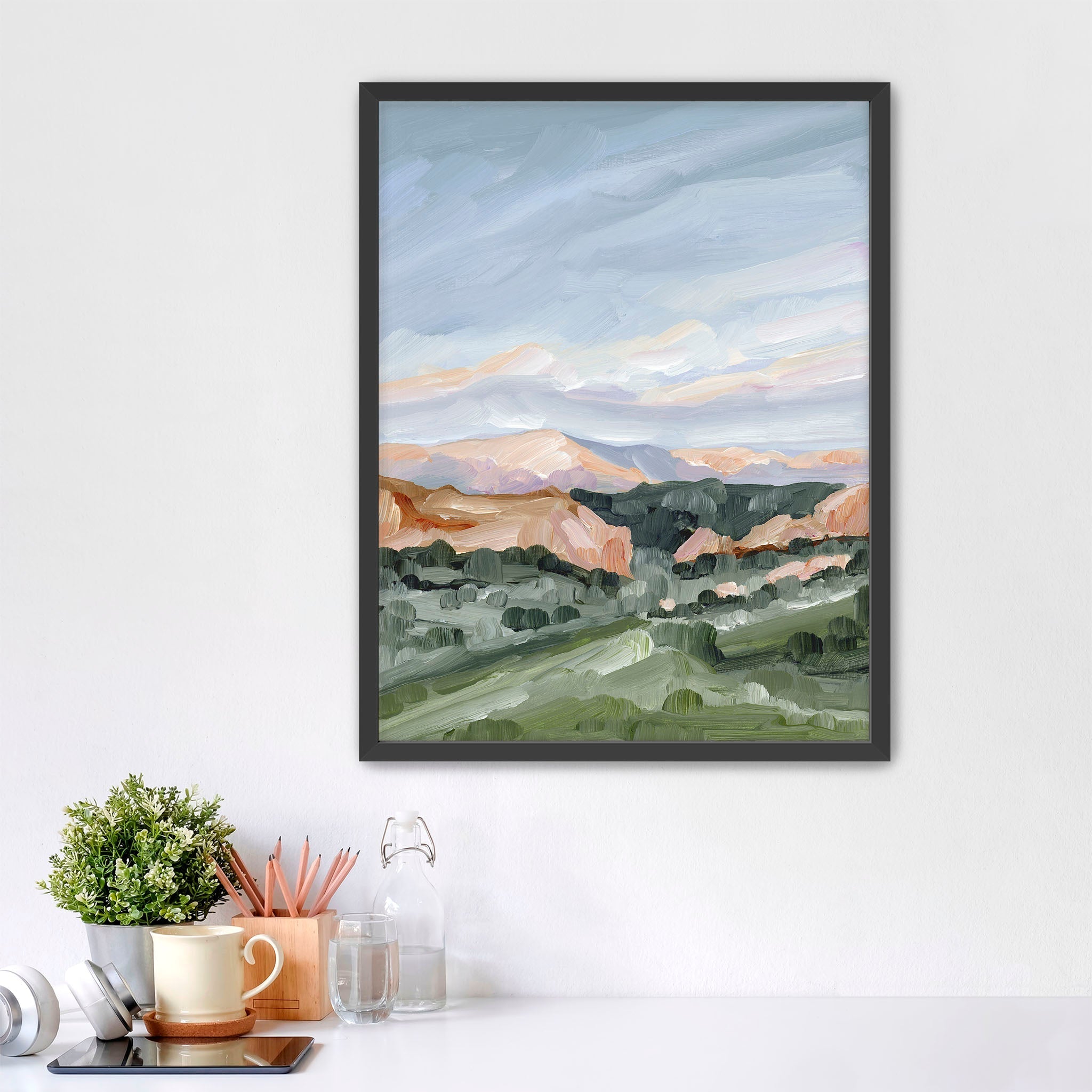 "Garden at Twilight" Art Print