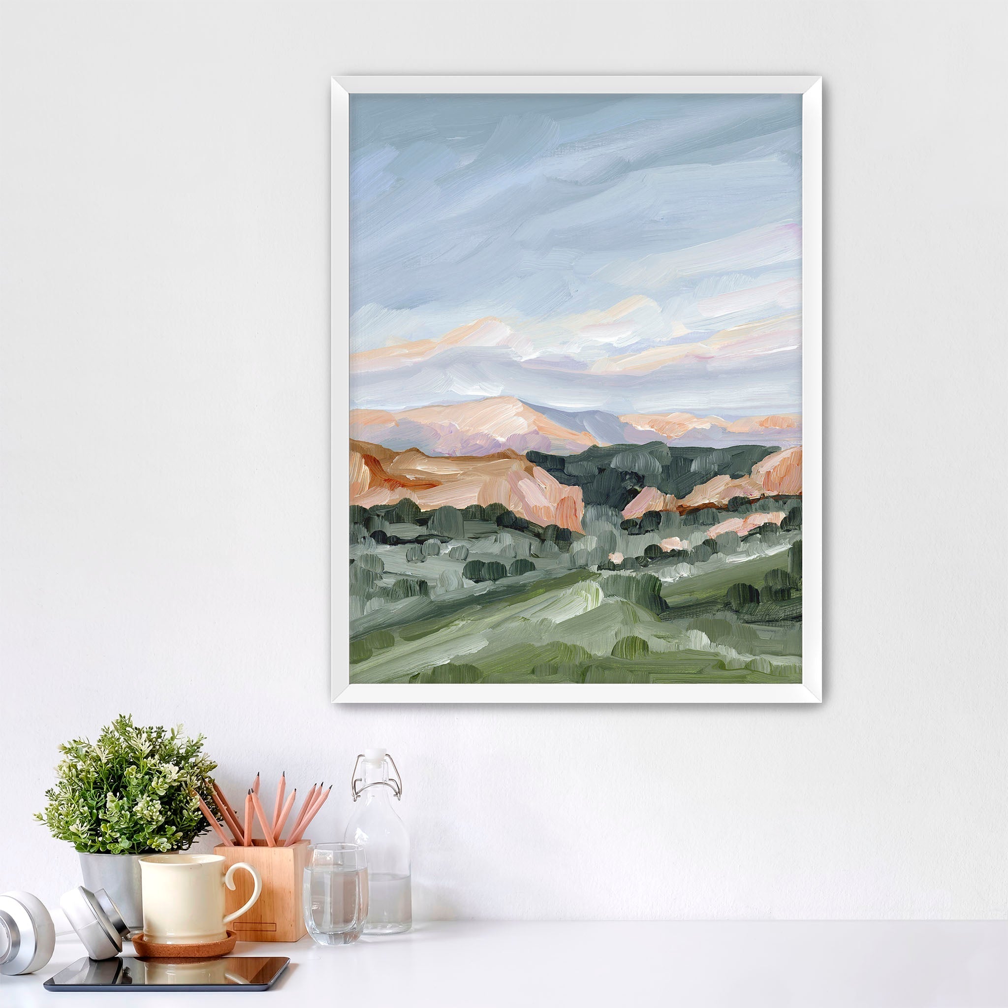 "Garden at Twilight" Art Print