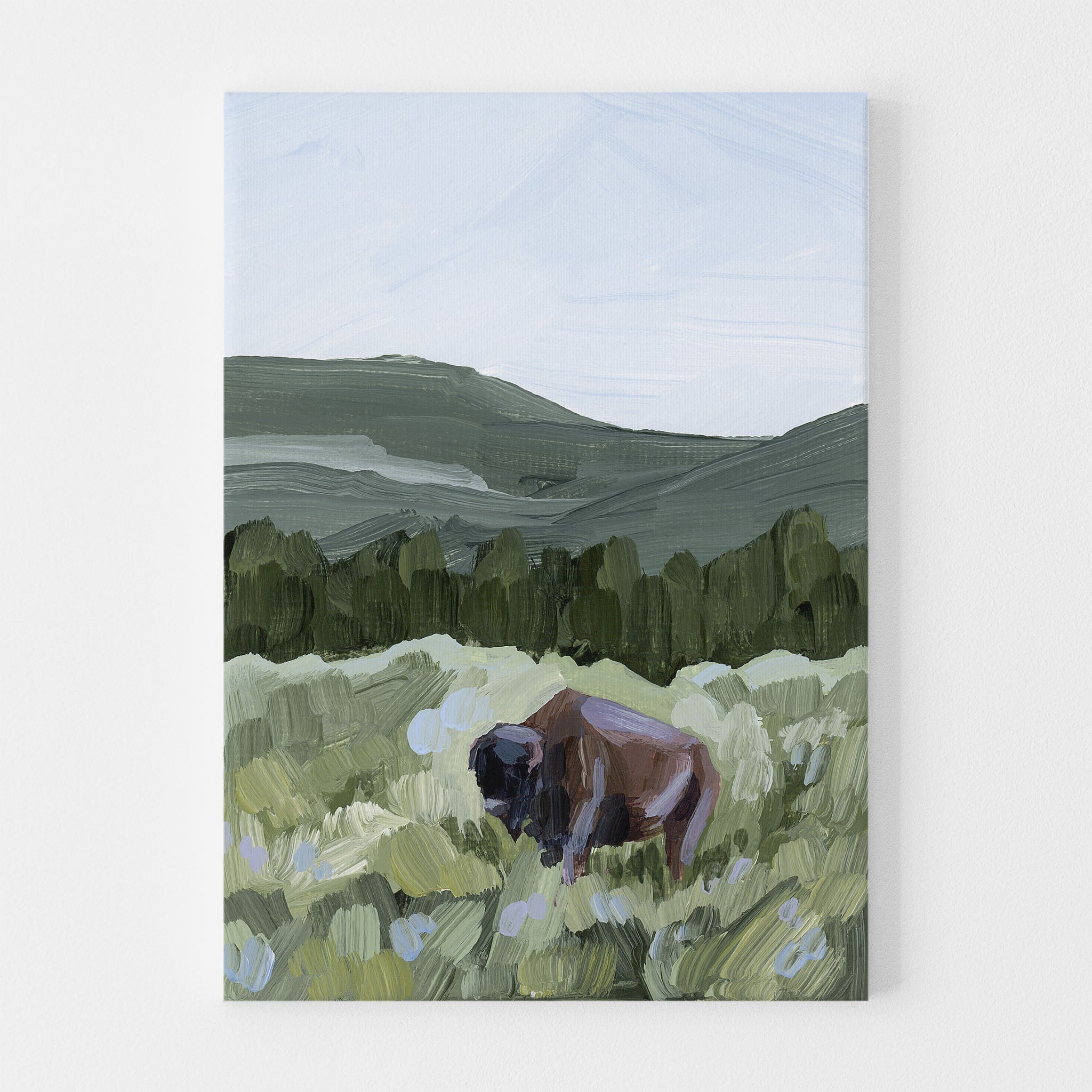 "Grazing in Yellowstone" Art Print