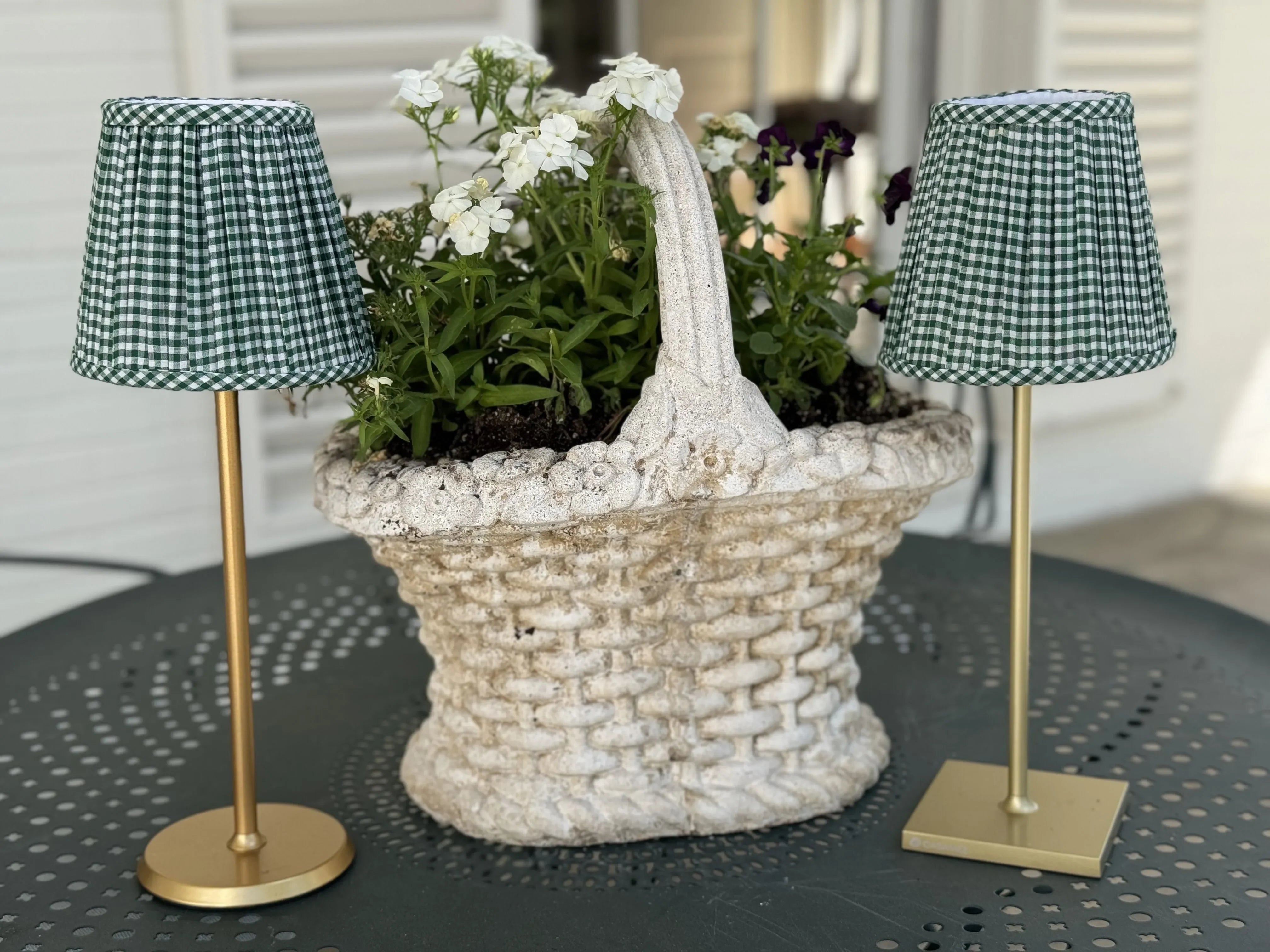 Maison Maison Design Shade Cover (Gingham in Green) - The Mayfair Hall