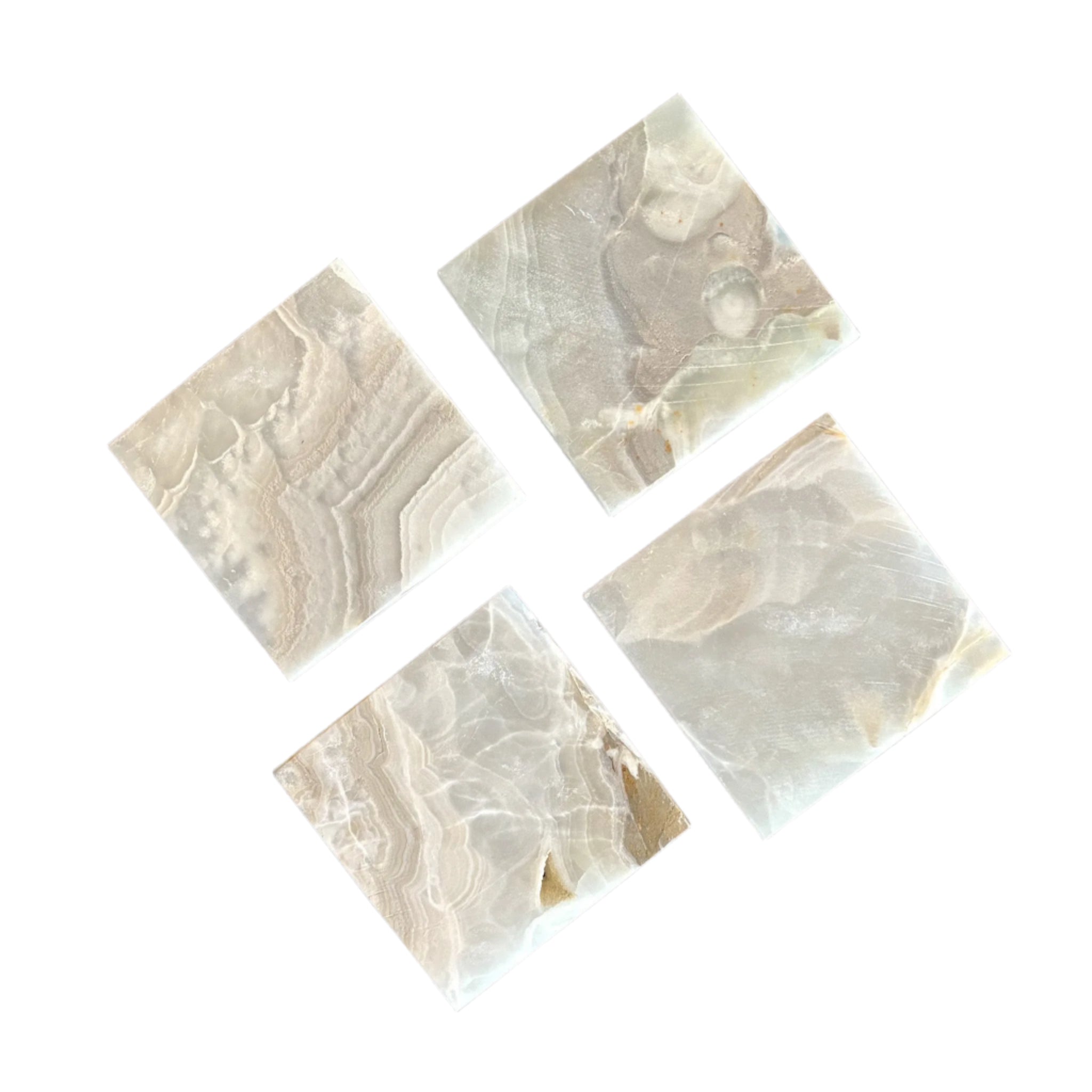 Grey Onyx Coaster Set